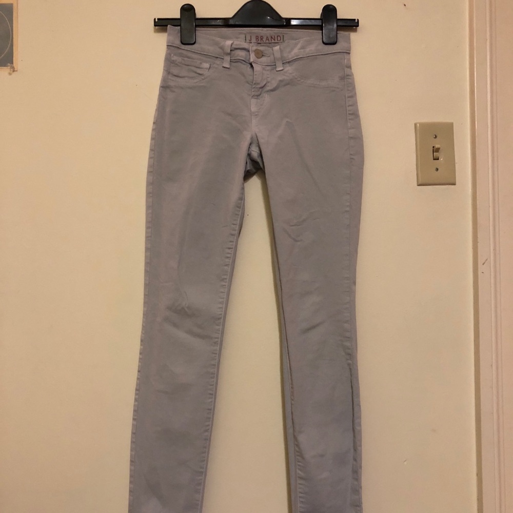 J brand cropped skinny jeans in lilac